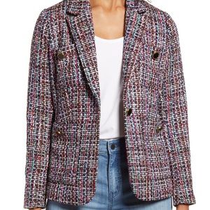 Halogen callie tweed blazer